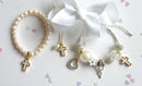 Lauren Hinkley | Freshwater Pearl Cross Elastic Bracelet