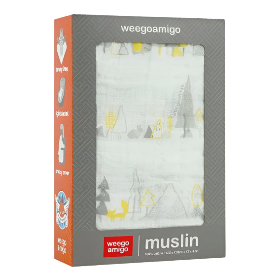 Little Linen Weego Muslin 1pk Prints - Alpine
