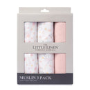 LITTLE LINEN MUSLIN 3PK - BALLERINA BUNNY