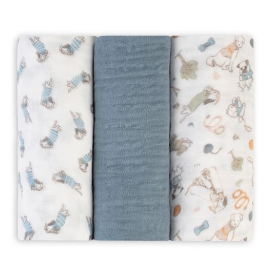 LITTLE LINEN MUSLIN 3PK - BARKLIFE DOG