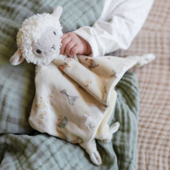 LITTLE LINEN COMFORTER - FARMYARD LAMB