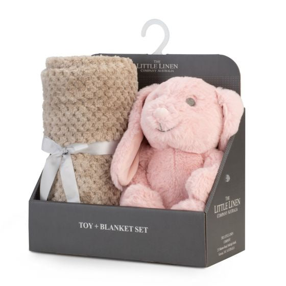 Little Linen |  Plush Toy & Blanket - Harvest Bunny