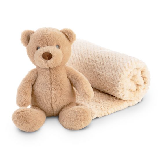 Little linen | Plush Toy &  Blanket - Nectar Bear