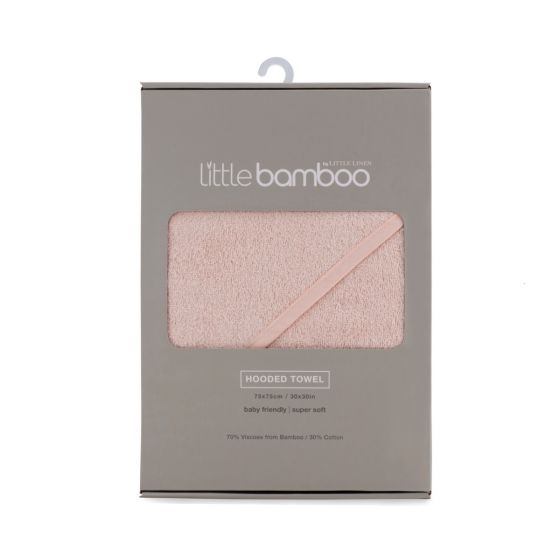 Little Bamboo Hooded Towel - Dusty Rose