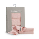 Little Bamboo Towelling Washer 3Pk - Dusty Rose