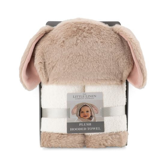 Little Linen Plush Hooded Towel - Harvest Bunny