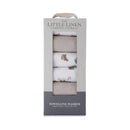 Little Linen Towelling Washer 6pk - Willow Bear