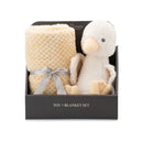 Little Linen | Plush Toy & Blanket - Fuzzy Duck