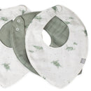 Little Bamboo Muslin Bib 5pk - Turtle Bay