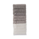 Little Bamboo Towelling Washer 10pk - Stone Grey
