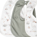 Little Linen Jersey Bib 5pk - Farmyard Lamb