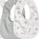 Little Linen Jersey Bib 5pk - Farmyard Lamb