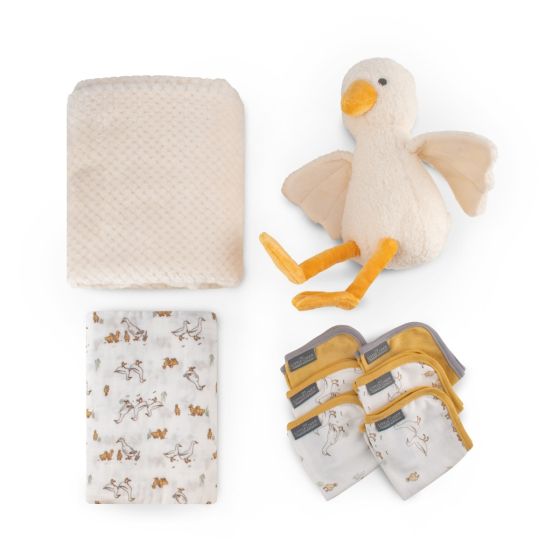 Little linen | Boxed Gift Set - Fuzzy Ducks