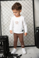 Cracked Soda Charlie Detail Tee & Legging Set Coco 000-2