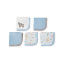 LITTLE BAMBOO TOWELLING WASHER 5PK- Safari Bear