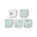 LITTLE BAMBOO TOWELLING WASHER 5PK- Starburst Elephant