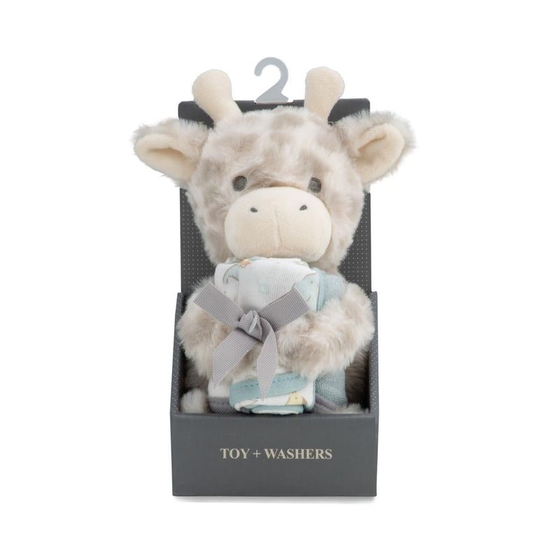 Little Linen Plush Toy & Washers - Savanna Giraffe