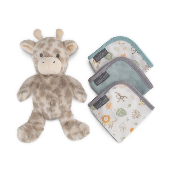 Little Linen Plush Toy & Washers - Savanna Giraffe