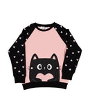 Radicool | Love Cat Raglan Crew