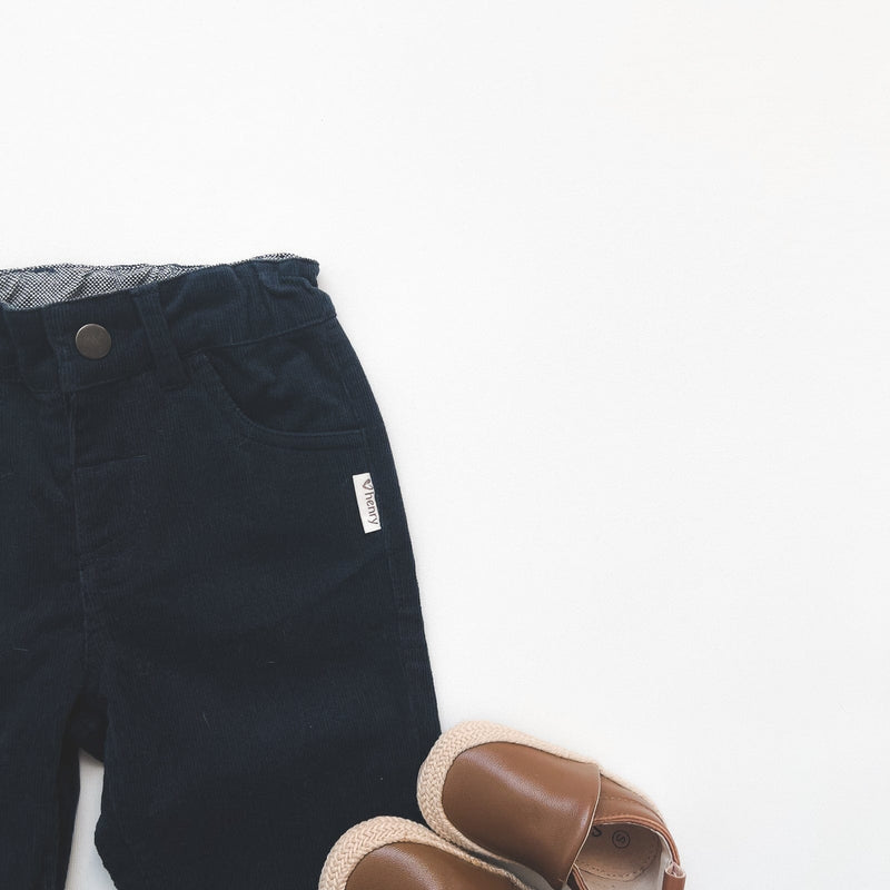 Love Henry | Baby Boys Chino Pant - Navy Corduroy