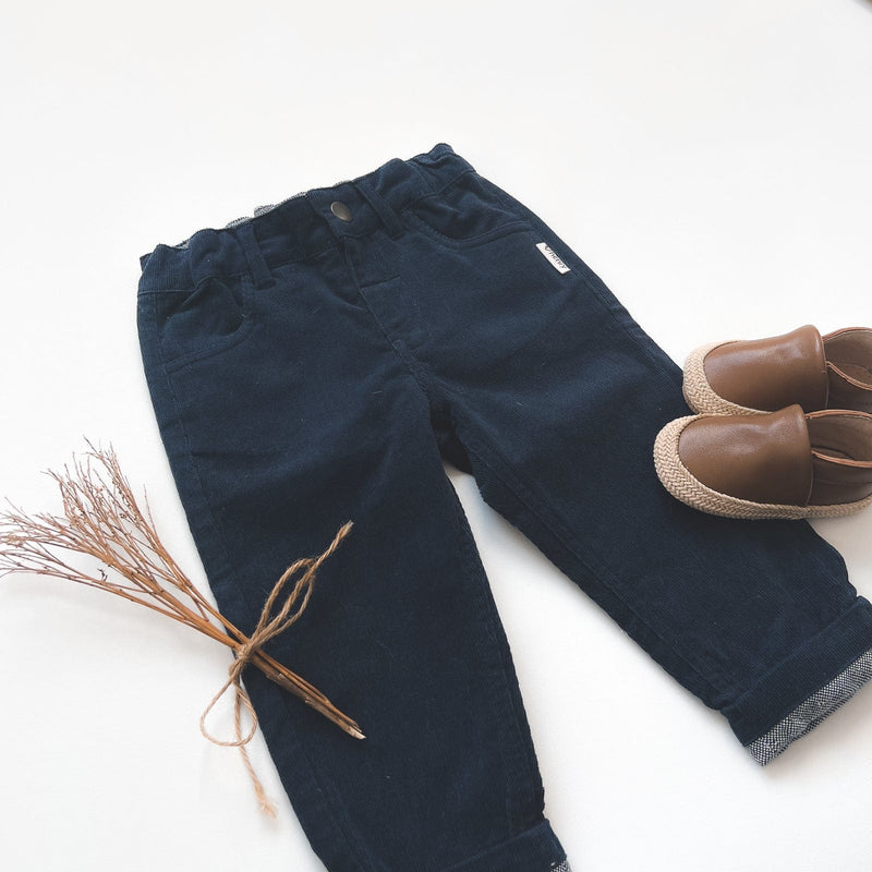 Love Henry | Baby Boys Chino Pant - Navy Corduroy