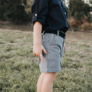 Love Henry |Boys Oscar Shorts - Navy Gingham  RRP $39.95