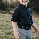 Love Henry |Boys Oscar Shorts - Navy Gingham  RRP $39.95