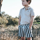 Love henry | Boys Sonny Shorts - Large Navy / White Stripe