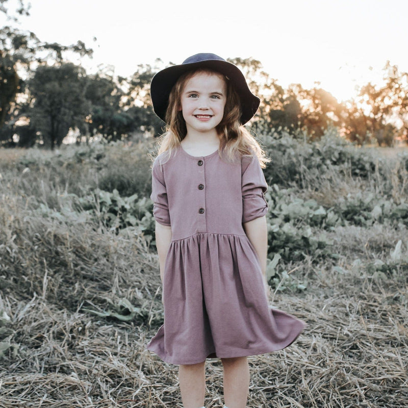 Love Henry | Girls Rosie Dress - Mauve