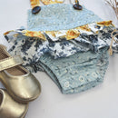Love Henry | Baby Girls Frilly Playsuit - Amalfi Coast