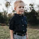 Love Henry | Boys Dress Shirt -  Navy