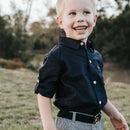 Love Henry | Boys Dress Shirt -  Navy