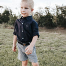 Love Henry | Boys Dress Shirt -  Navy