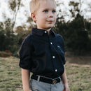 Love Henry | Boys Dress Shirt -  Navy