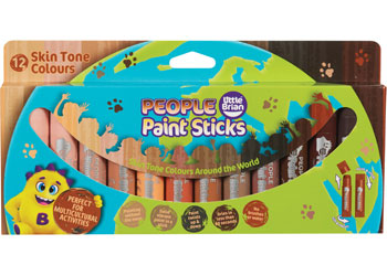 Little Brian People Paint Sticks, 12 Pack