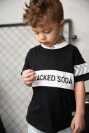Cracked Soda | Luca Detailed Tee - Black 3-8