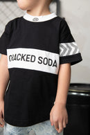Cracked Soda | Luca Detailed Tee - Black 3-8