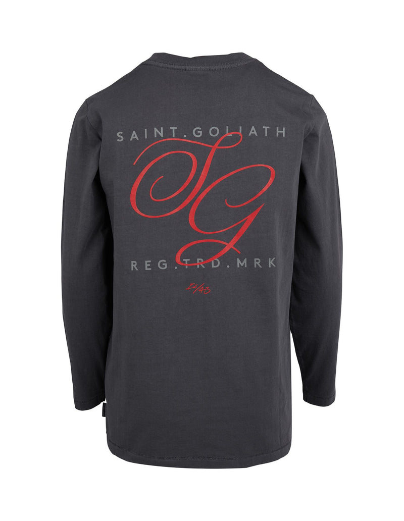 Goliath | Loaded L/S Tee Charcoal  RRP $44.95  SPECIAL $26.99