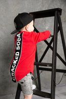 Cracked Soda | Maxwell Detailed Back Crew - Red