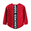 Cracked Soda | Maxwell Detailed Back Crew - Red