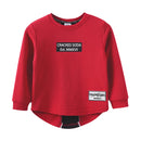 Cracked Soda | Maxwell Detailed Back Crew - Red