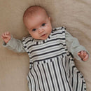 Merino Kids | Go Go Sleeping Bag - Duvet Weight - Dark Slate Stripe