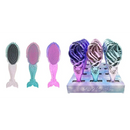 Metallic Mermaid Hairbrush - Assorted