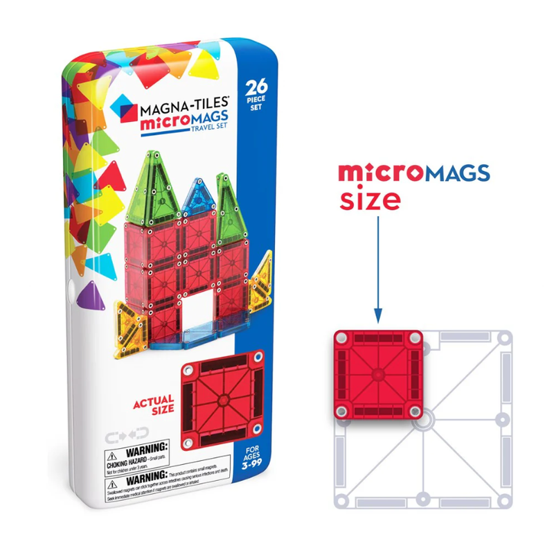 Magna-Tiles | microMAGS Travel Set - 26 Pieces