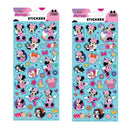 Minnie Mouse Stickers (2 Sheets 64 Stickers)