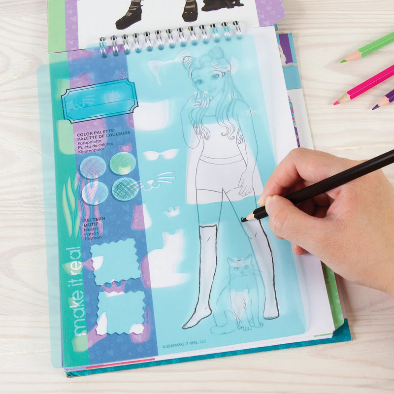 Fashion Design Sketchbook - Pretty Kitty