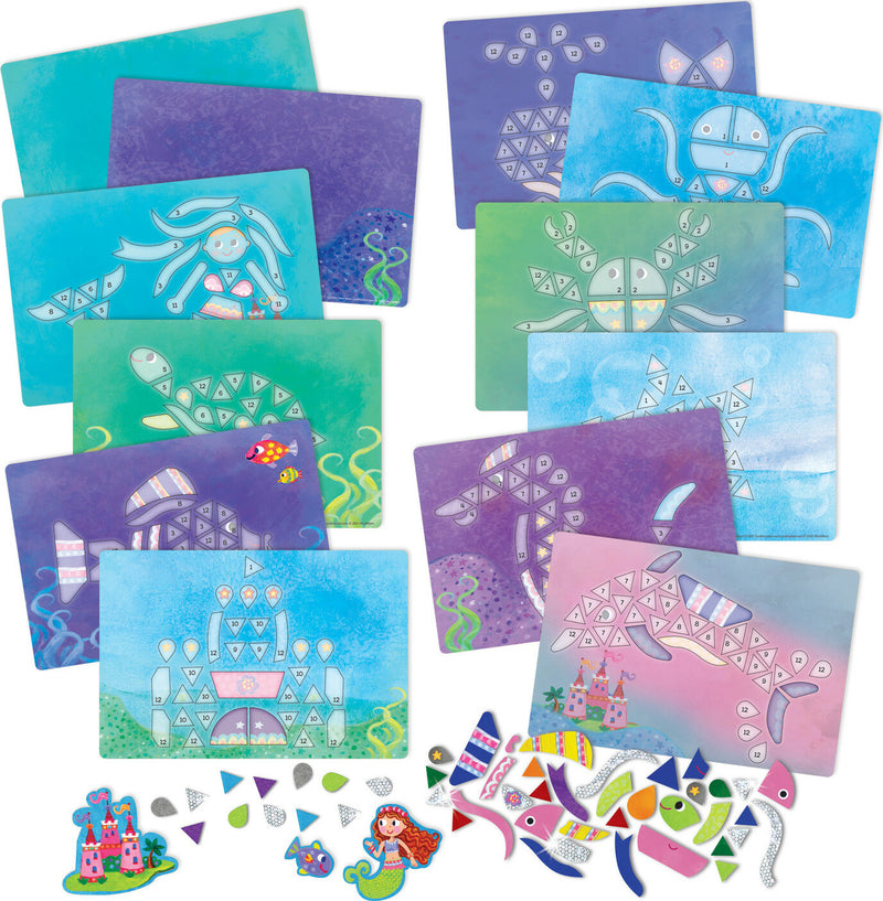 Peaceable Kingdom Mermaid Island Sparkle Mosaics