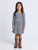 Alexis Rib Dress | Navy | Eve Girl