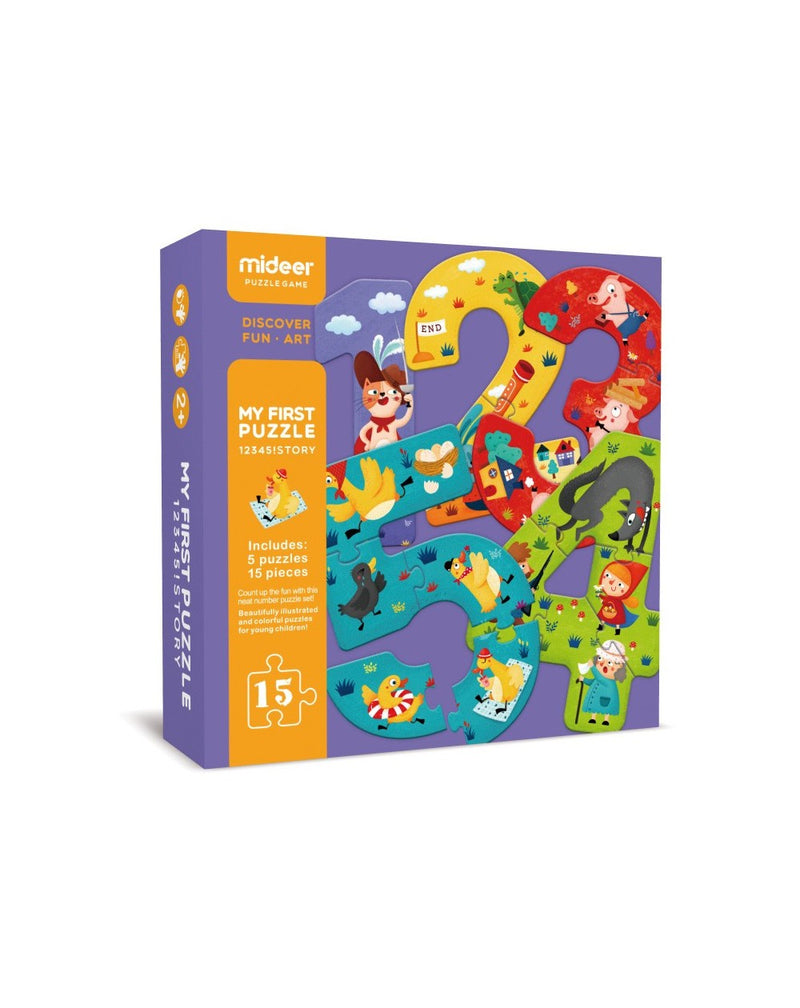 Mideer | My First Puzzle 1, 2, 3, 4, 5, Story