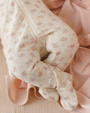 Quincy Mae - Zip long-sleeve Sleeper - Flower Field